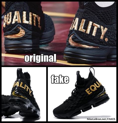 nike lebron 15s fake images|how to detect a fake nike.